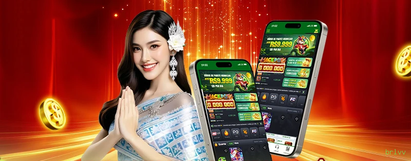 Aplicativo móvel brlvv para iOS e Android